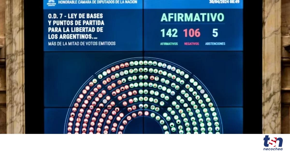 Cómo votó cada bloque la Ley Bases la vuelta de Ganancias y Bienes