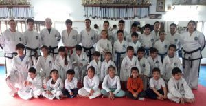 Gran cantidad de taekwondistas 