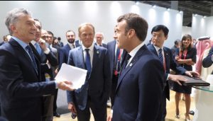 Macri y Emmanuel Macron fueron claves en las negociaciones (Foto: Presidencia)