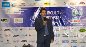 El Presidente del Circulo de Periodistas Deportivos Juan Martin Villaverde