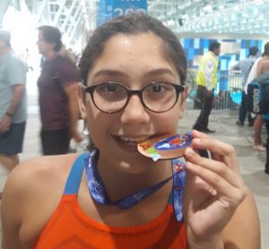 Guadalupe y su medalla en Lima