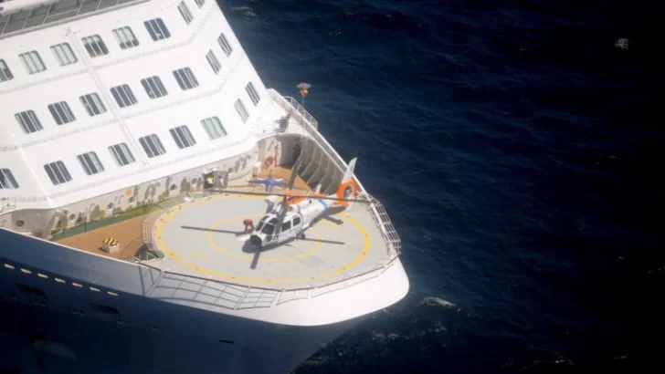 Dramático rescate de dos pasajeros que se descompensaron en un crucero