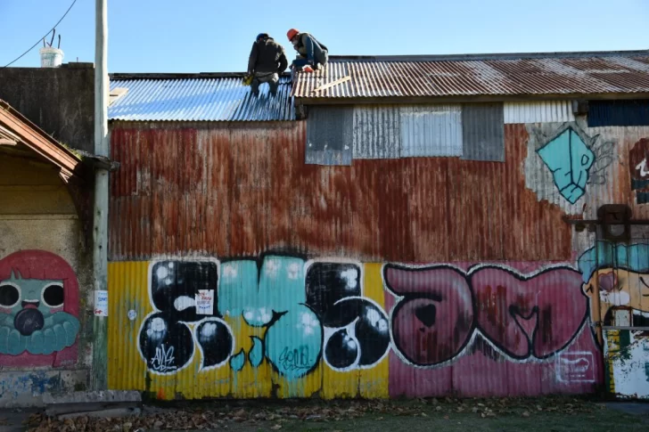 Arrancó la puesta en valor de la estación de trenes donde funciona la Escuela de Arte