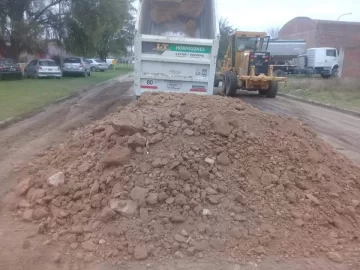 Entoscan calles en Quequén