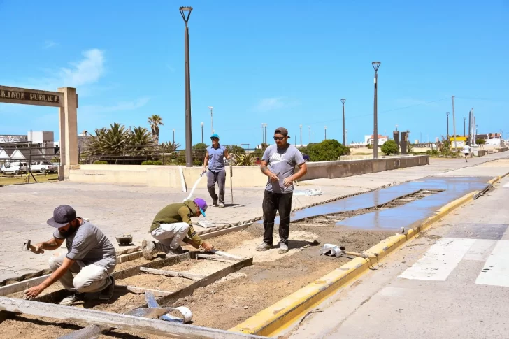 Avanza la obra en la avenida 2 y el frente costero