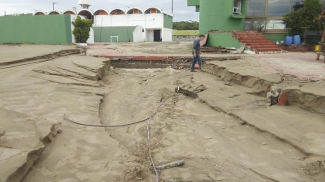 El Ente Vial tuvo que nivelar la arena en el exBalneario ACA
