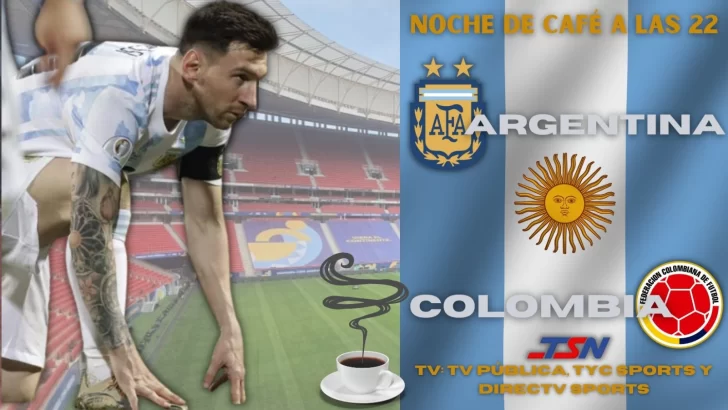 Argentina se mide ante Colombia buscando la final: hora, TV y formaciones
