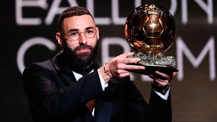 Karim Benzema ganó el Balón de Oro 2022