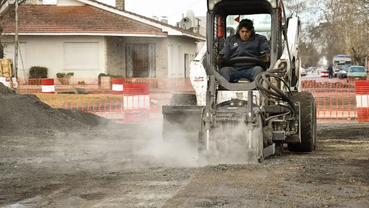 Empezó el fresado de la calle 53 previo a la repavimentación