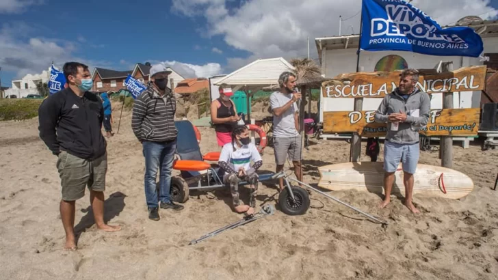 El surf adaptado tendrá su clínica este fin de semana en Quequén