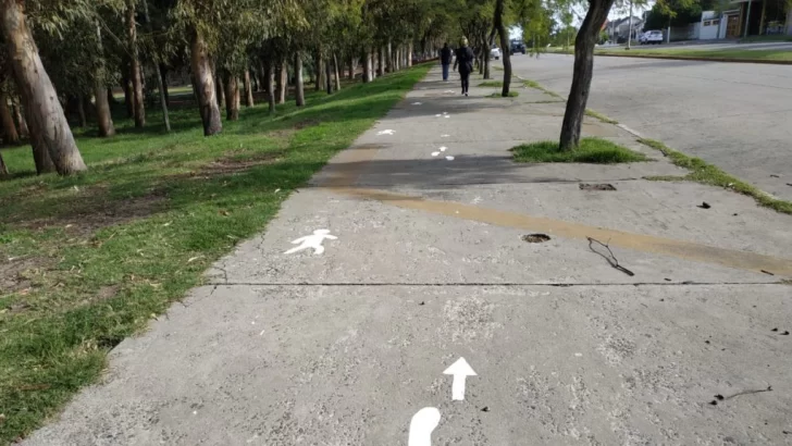 Señalizaron circuitos establecidos para las caminatas en el parque