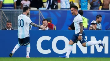 Argentina le gana 1-0 a Venezuela al cabo del primer tiempo