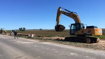 Balcarce: Crean un paso alternativo en el puente dañado de ruta 55