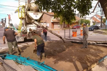 Reparan la calzada en 22 y 71