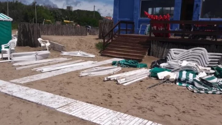 Impactante video: el temporal provocó destrozos en un balneario de Ostende