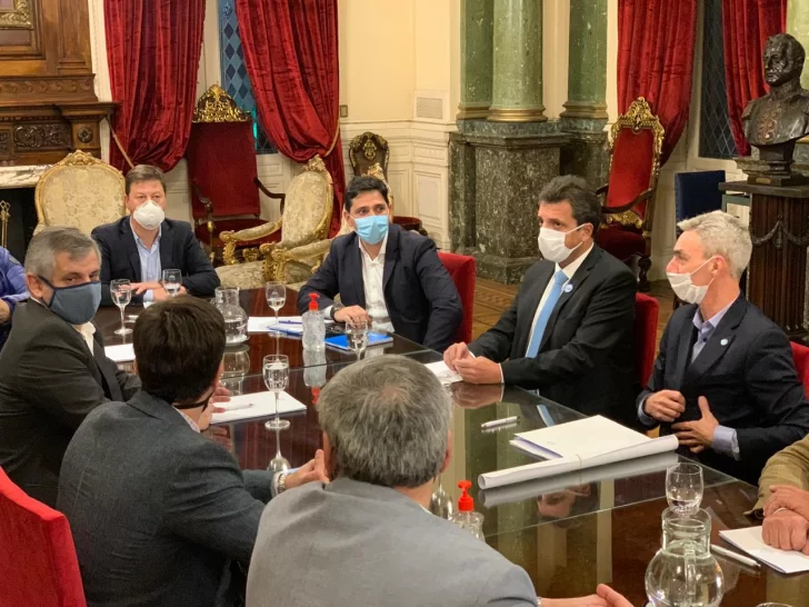 Rojas se reunió con ministros y con el presidente de la Cámara de Diputados