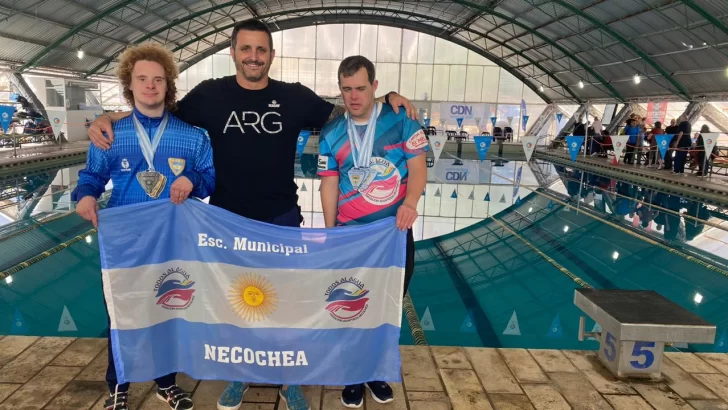 Nicolás Améndola y Javier Loncan se trajeron varias medallas del Nacional para Síndrome de Down