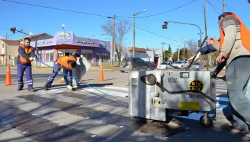 Siguen las mejoras en un sector de la avenida 75