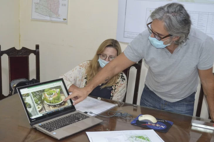 Miceli va por la puesta en valor de la plaza Dardo Rocha