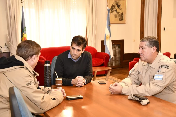 López recibió al director regional de la Prefectura Naval