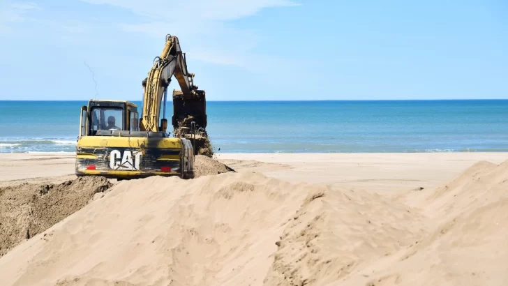 Comenzaron los arreglos en la playa en vista a la temporada que se inicia la semana que viene