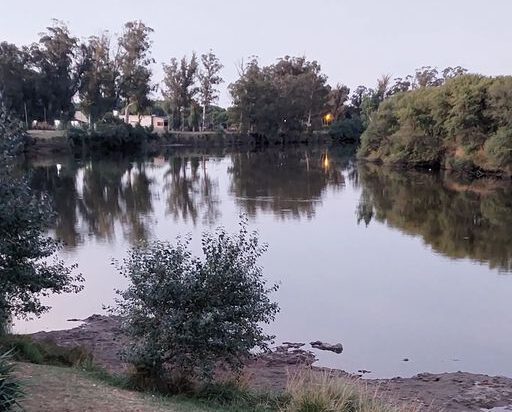 Monitorean el caudal del río que viene con mucha agua pero descartan inconvenientes