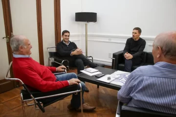 Álvaro se reunió con autoridades bonaerenses por la obra de soterramiento