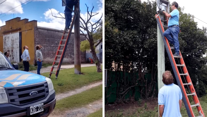 Repararon cámaras de seguridad en La Dulce y Fernández