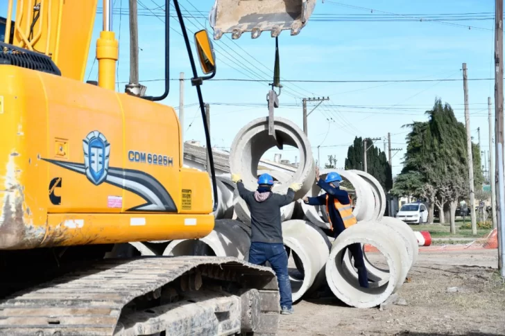 Avanza la obra de pluviales del Barrio Parque