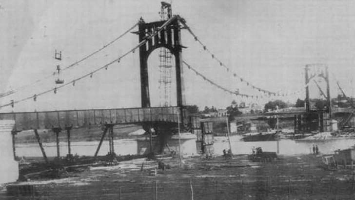 Hace 90 años se inauguraba el Puente Colgante