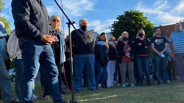 Rojas en el homenaje a militantes peronistas