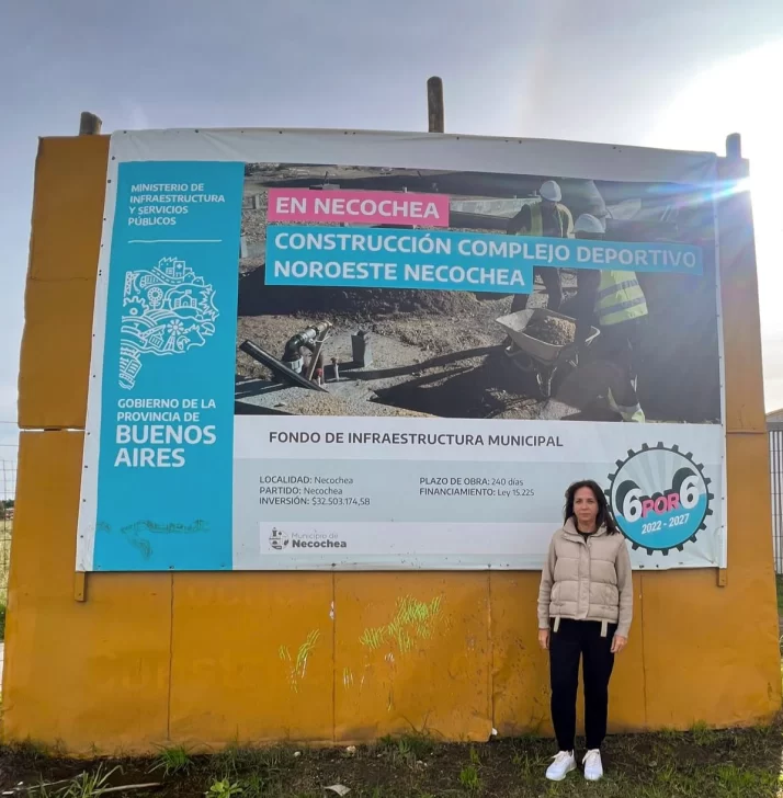 Sánchez Jauregui recorrió la obra del Polideportivo Noroeste y destacó el aporte de Provincia