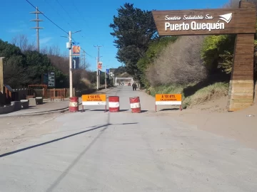 El sendero saludable sur de Puerto Quequén permanece cerrado por obras de mantenimiento