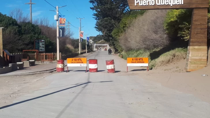 El sendero saludable sur de Puerto Quequén permanece cerrado por obras de mantenimiento