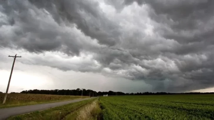 Alerta por tormentas y vientos fuertes