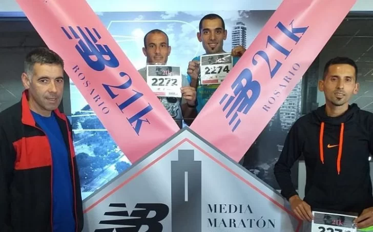 Tres atletas de nuestro medio en los 21K de Rosario
