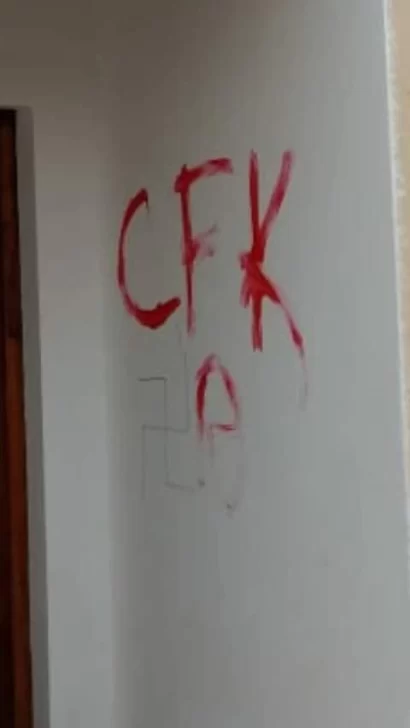 Vandalismo en un local partidario de Unidad Ciudadana