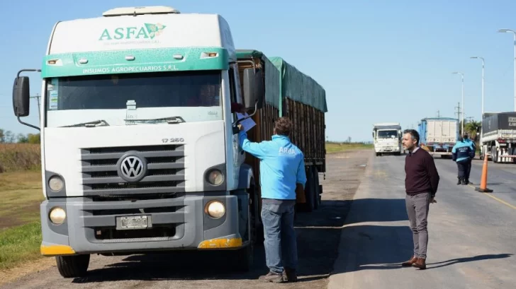 ARBA realiza controles de camiones cerealeros en Puerto Quequén