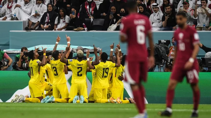 Valioso triunfo de Ecuador ante Qatar, en el partido inaugural
