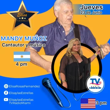 Mandy Muñoz de Necochea a la TV de Miami