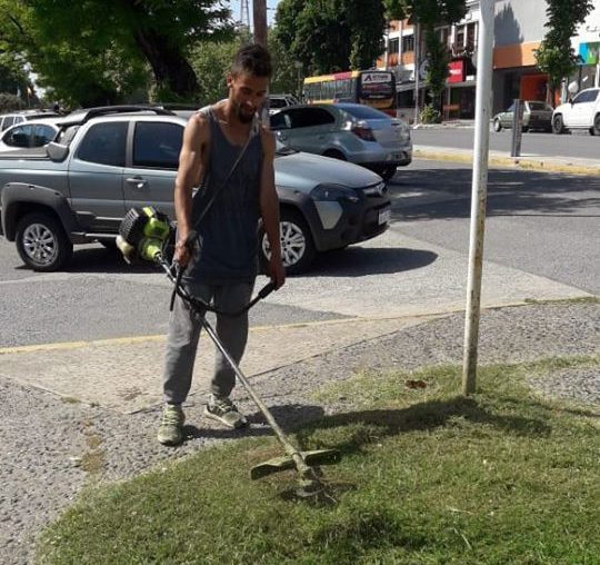 Trapitos de la 59 decidieron cortar los pastos de las dársenas