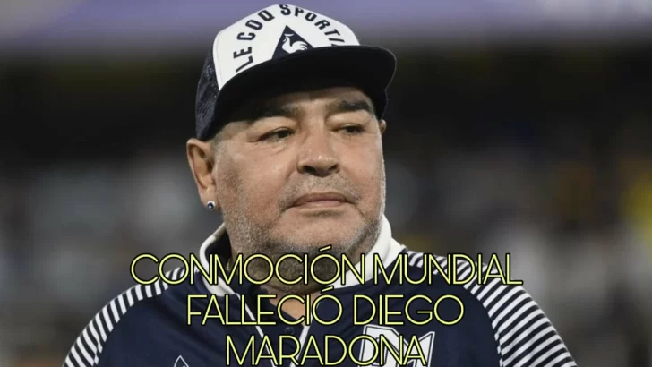 Conmocion mundial: murió Diego Armando Maradona
