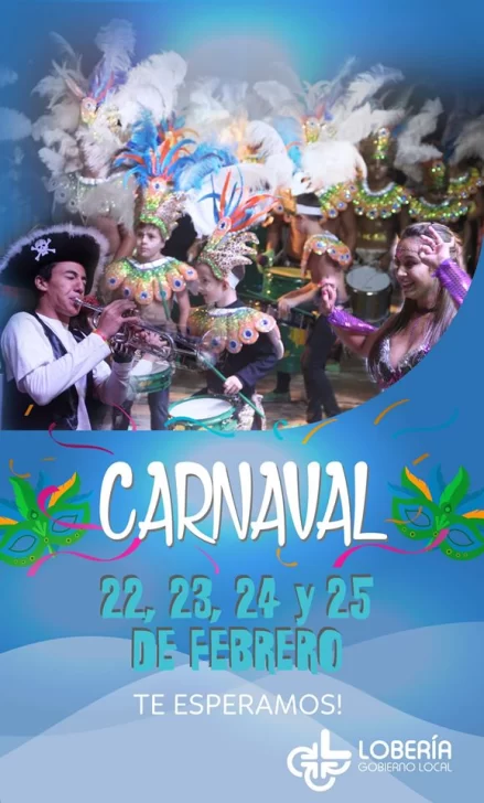 Carnaval con disfraces, carrozas y elección de la reina, en Lobería