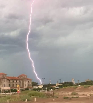 Tormenta eléctrica sin consecuencias