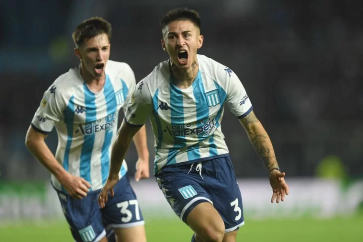 Racing cortó su mala racha al vencer a Banfield por 2 a 0