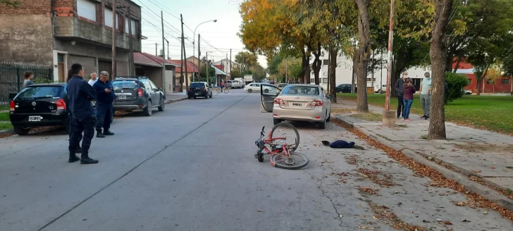 Conductor de bici moto trasladado al hospital