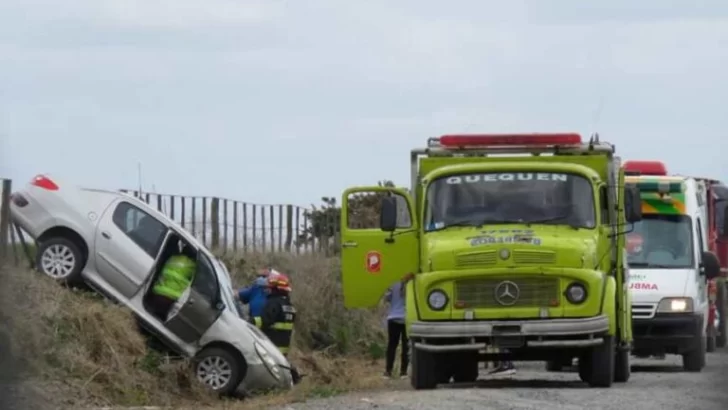 Accidente en el acceso a Arenas Verdes: un hombre fue hospitalizado