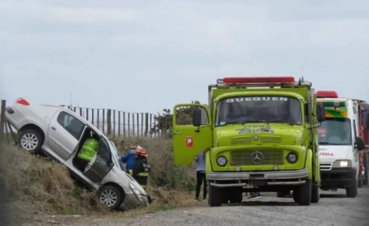 Accidente en el acceso a Arenas Verdes: un hombre fue hospitalizado