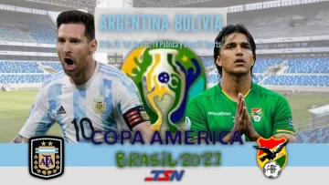 Argentina quiere asegurarse el primer lugar del Grupo A enfrentando a Bolivia por la Copa América