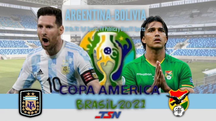 Argentina quiere asegurarse el primer lugar del Grupo A enfrentando a Bolivia por la Copa América